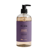 Bottle of Fé ç Cheval liquid soap with a pump on a white background