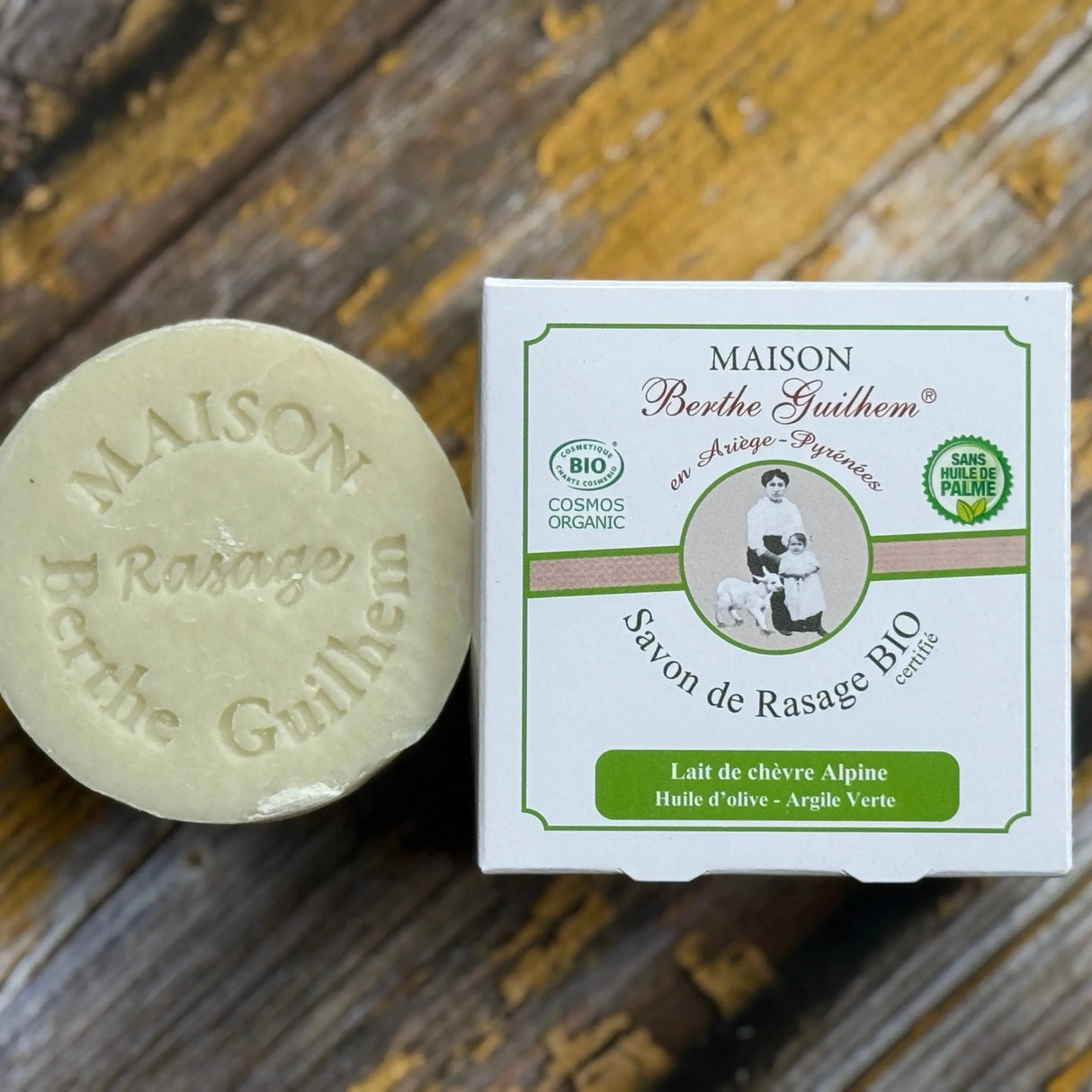 Shaving Soap, Goats Milk, Cedar, Mint & Eucalyptus Oils | 100g