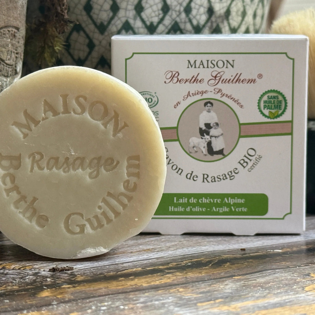 Shaving Soap, Goats Milk, Cedar, Mint & Eucalyptus Oils | 100g
