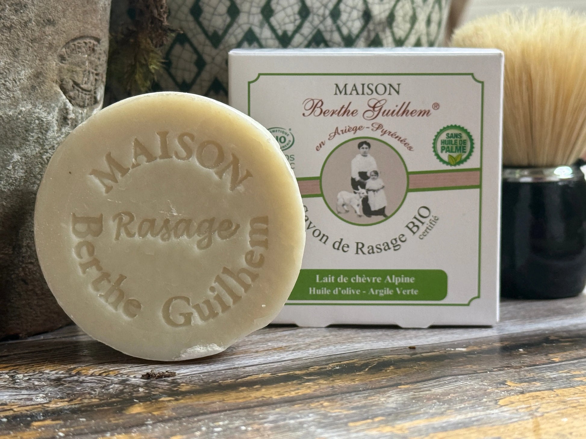 Shaving Soap, Goats Milk, Cedar, Mint & Eucalyptus Oils | 100g