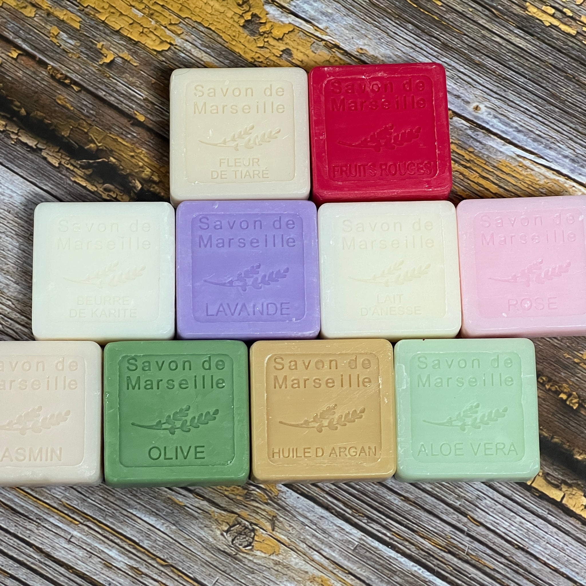 Guest Soaps,  Individually wrapped Fragranced Savon de Marseille  | 9 x 30g