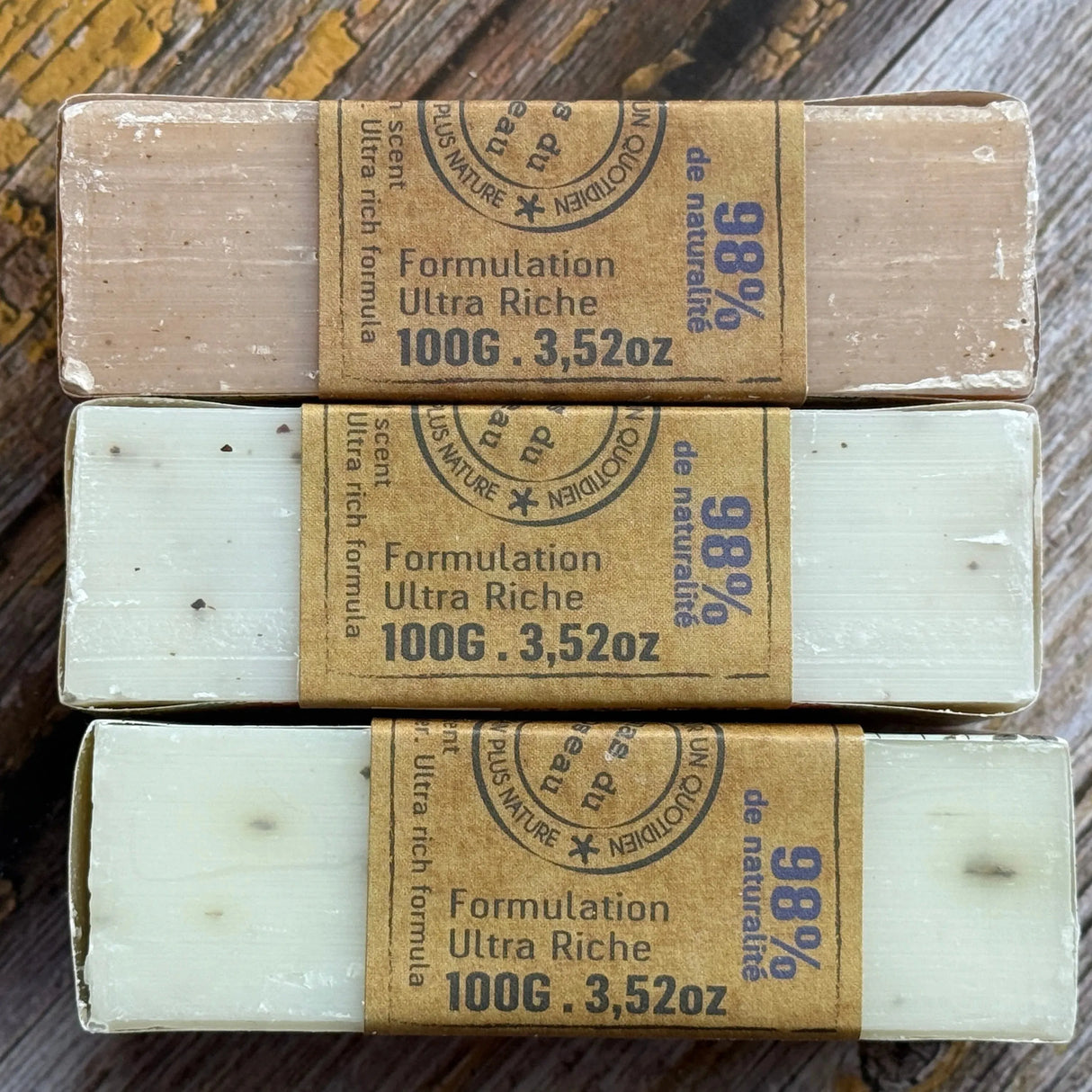 Botanical Soap Trio: Beetroot, Ivy & Rosehip | 3 x 100g Bars