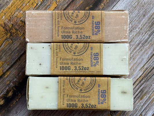 Botanical Soap Trio: Beetroot, Ivy & Rosehip | 3 x 100g Bars