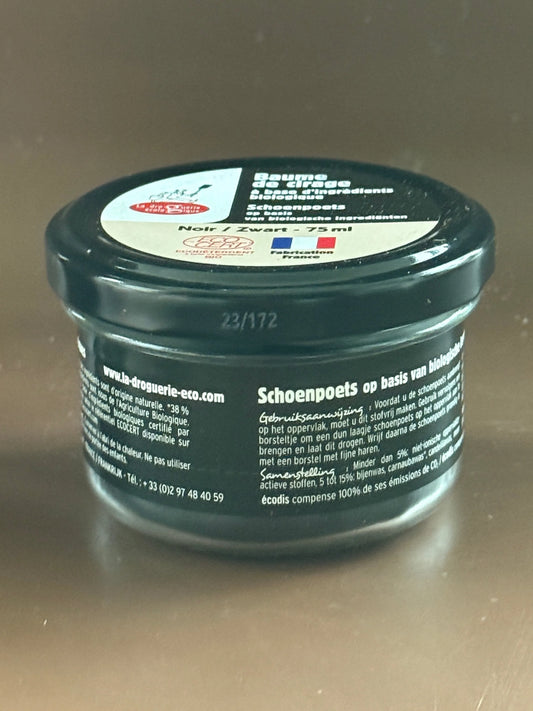 Leather Wax Balm, Black | for sofas, bags, shoes and more | 75ml