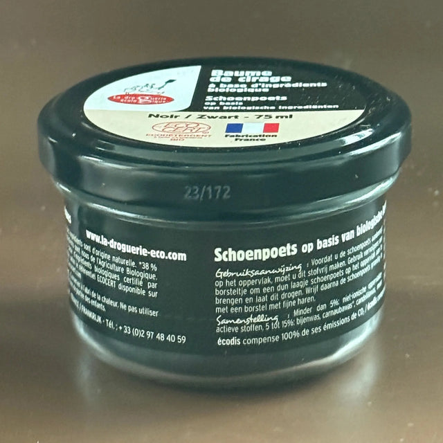 Leather Wax Balm, Black | for sofas, bags, shoes and more | 75ml