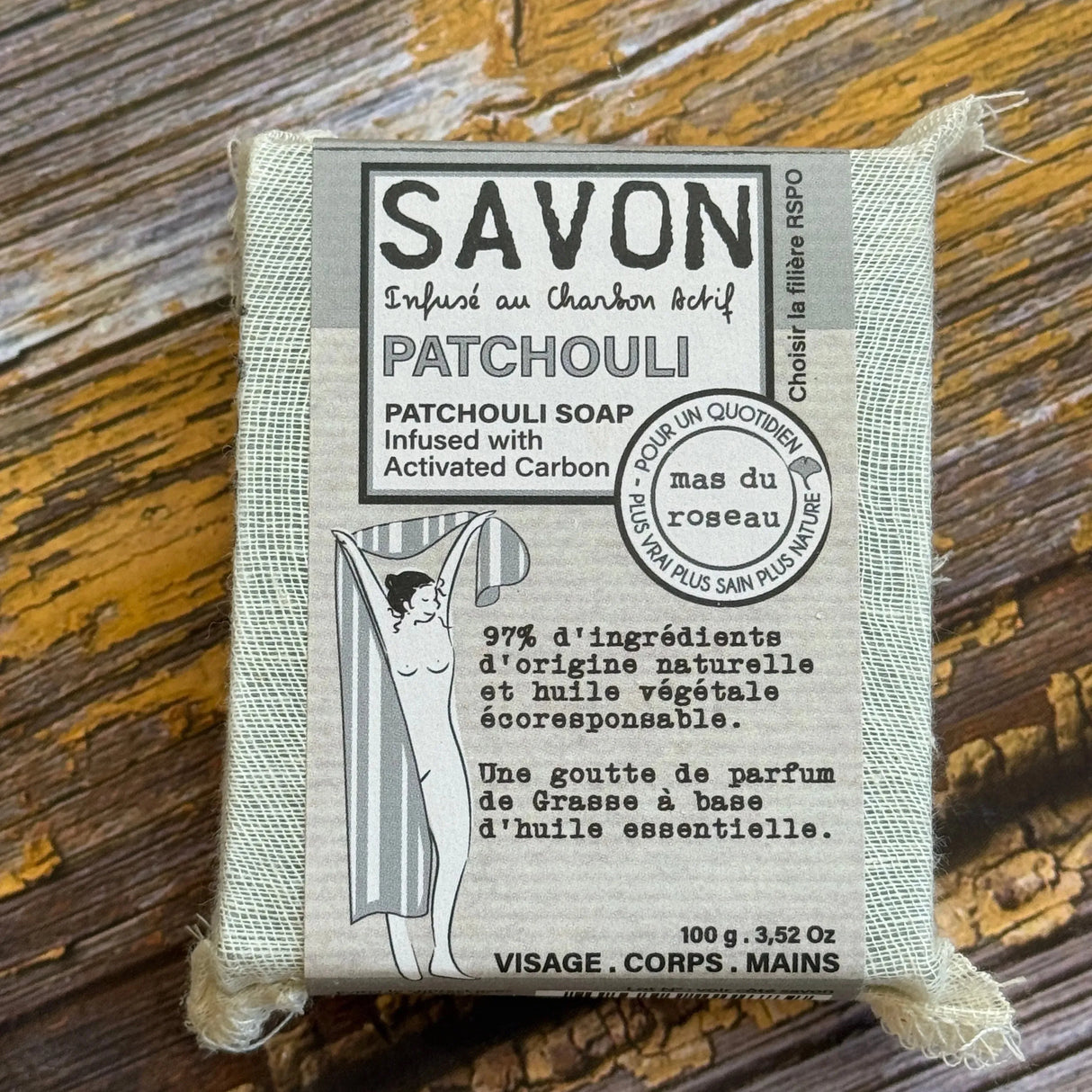 Patchouli enriched with Activated Charcoal | 100g