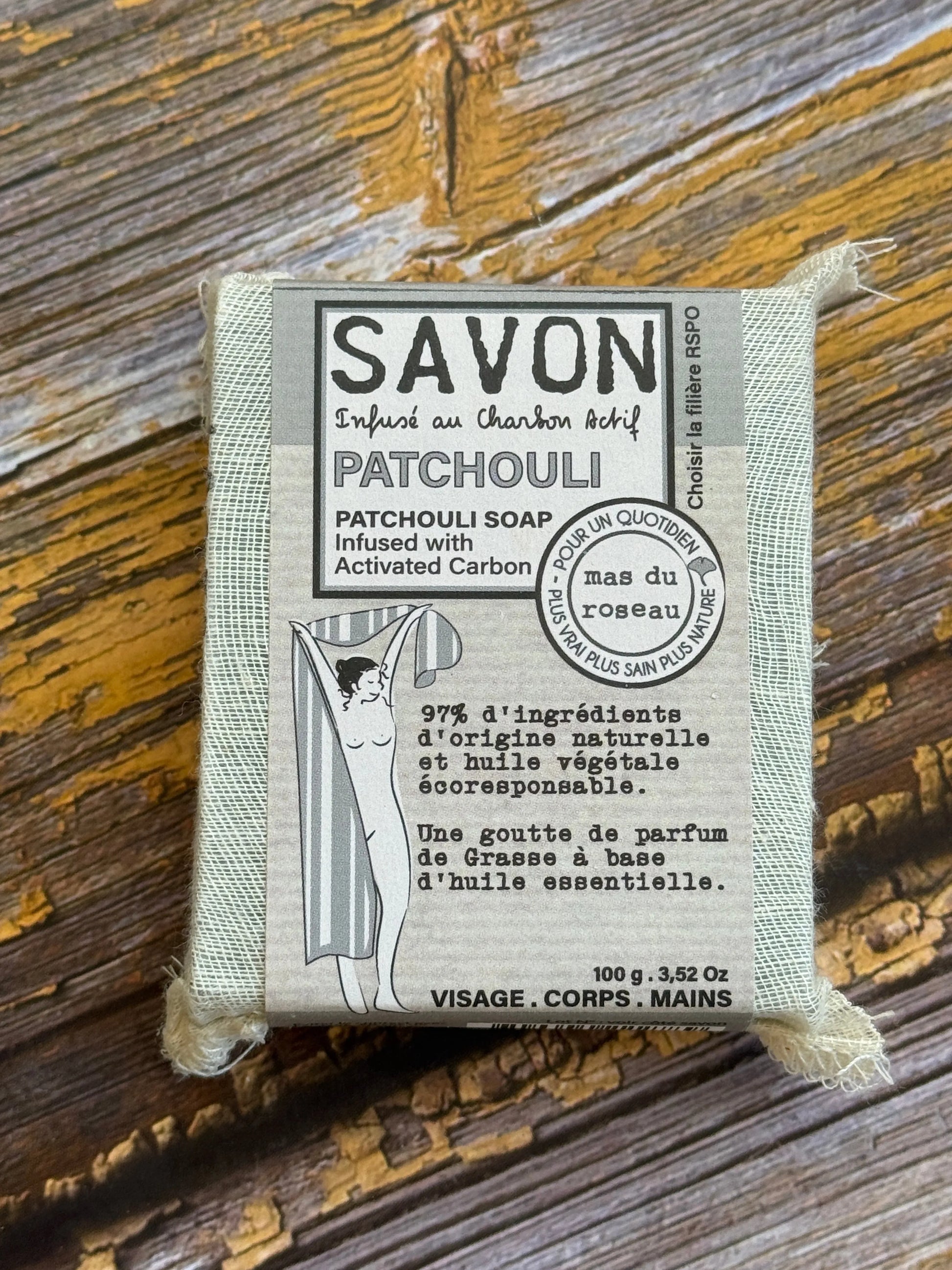 Patchouli enriched with Activated Charcoal | 100g