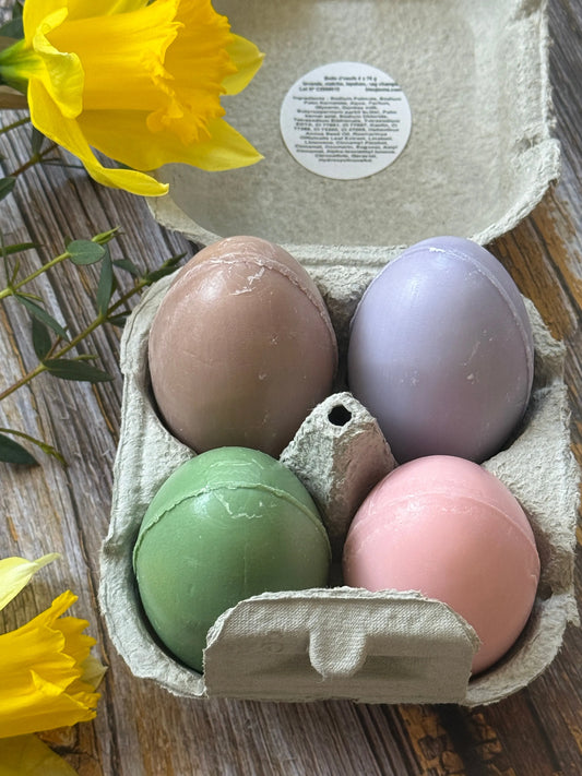 Eggs in an Egg Box | 4x75g Fragranced Soaps