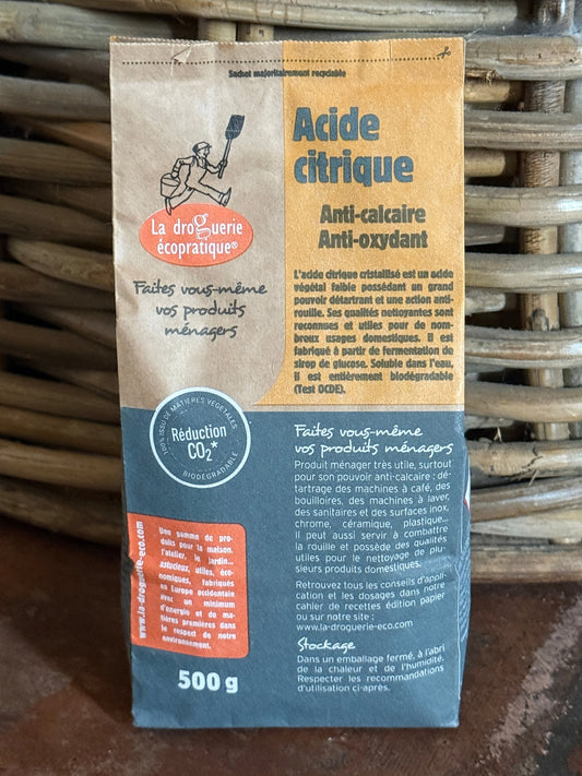 Citric Acid | Natural Descaler, Cleaner & Eco-Friendly Household Essential | 500g