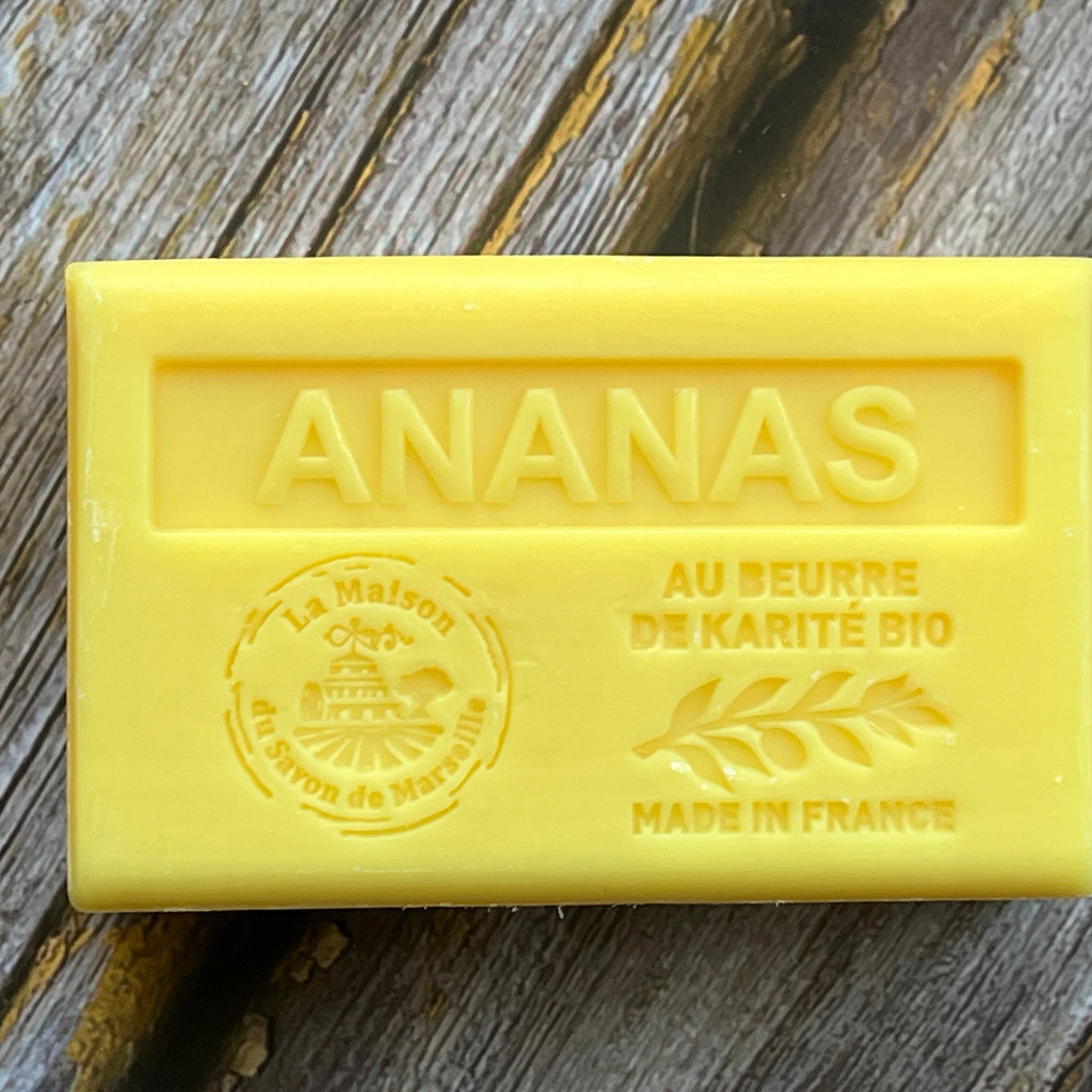 Pineapple French Soap with Organic  Shea Butter, 125g