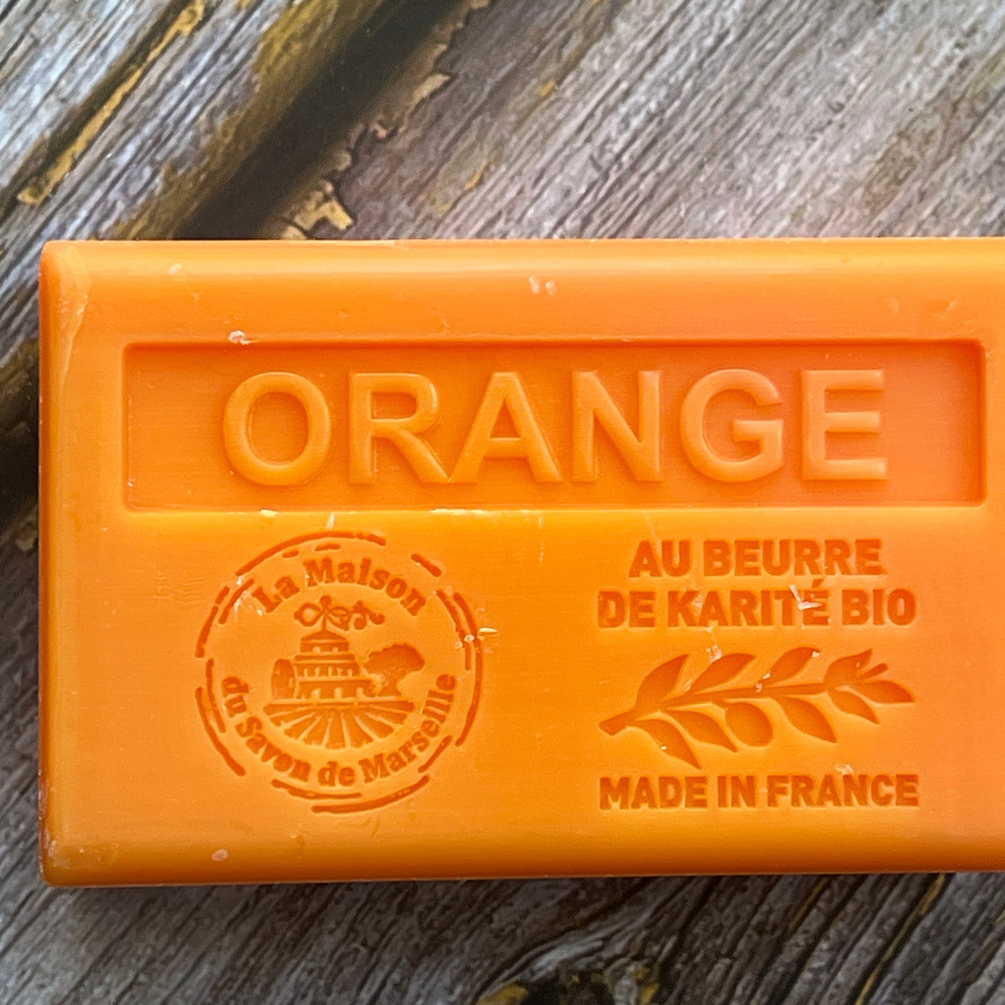 Orange French Soap with Organic  Shea Butter, 125g