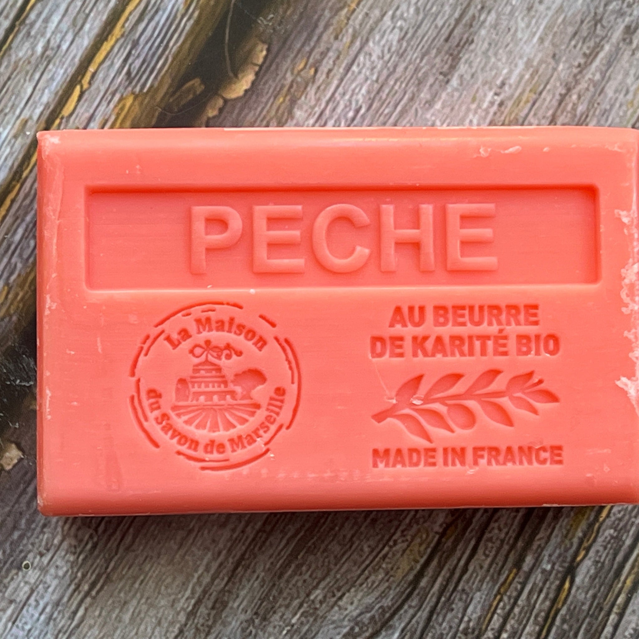 Peach French Soap with Organic Shea Butter, 125g