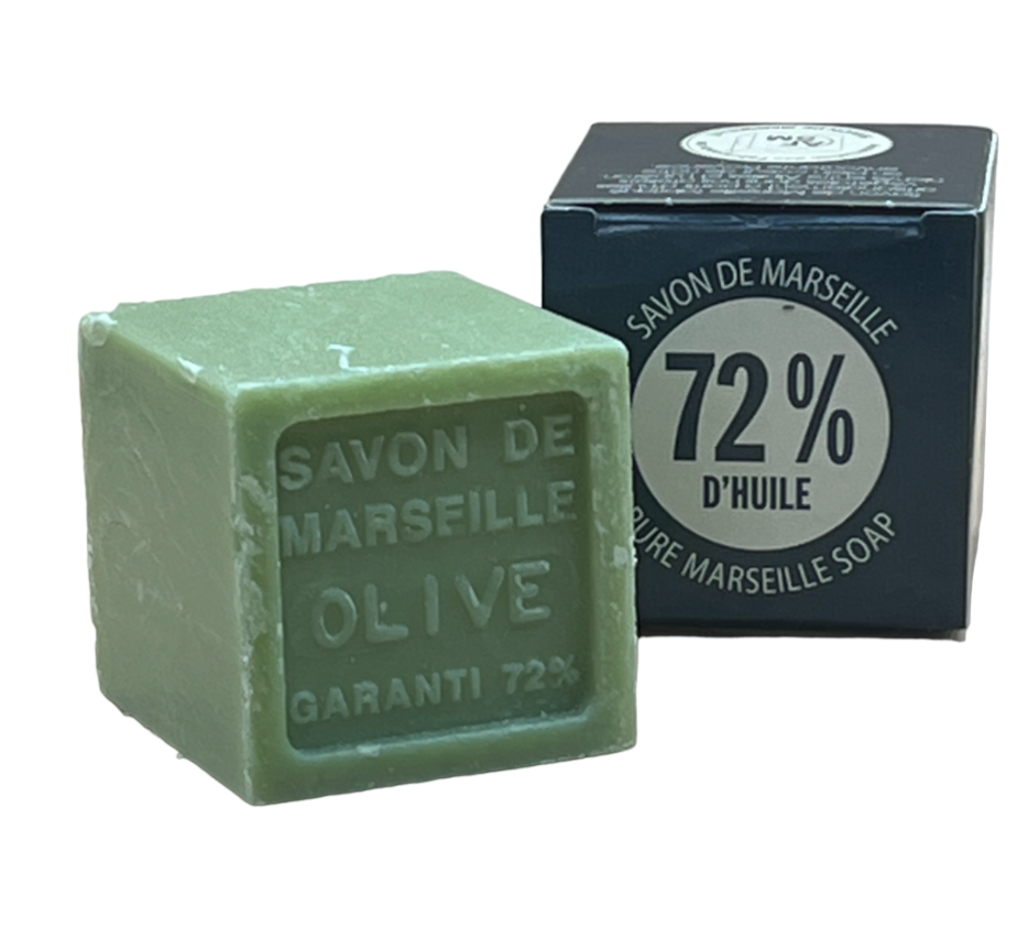 Olive, Shea Butter Fragranced Marseille Cube, 72% | 100g