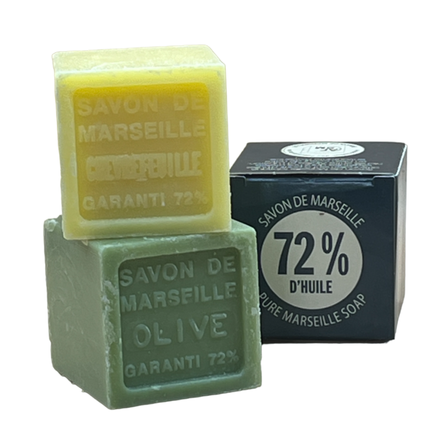 Olive, Shea Butter Fragranced Marseille Cube, 72% | 100g