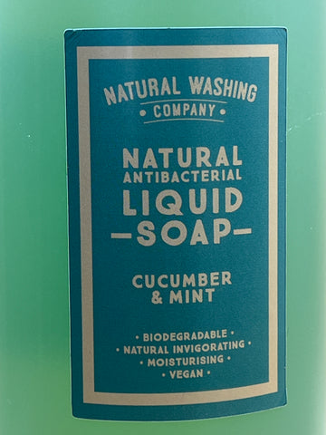 Cucumber and Mint  Natural Liquid Soap - 1ltr