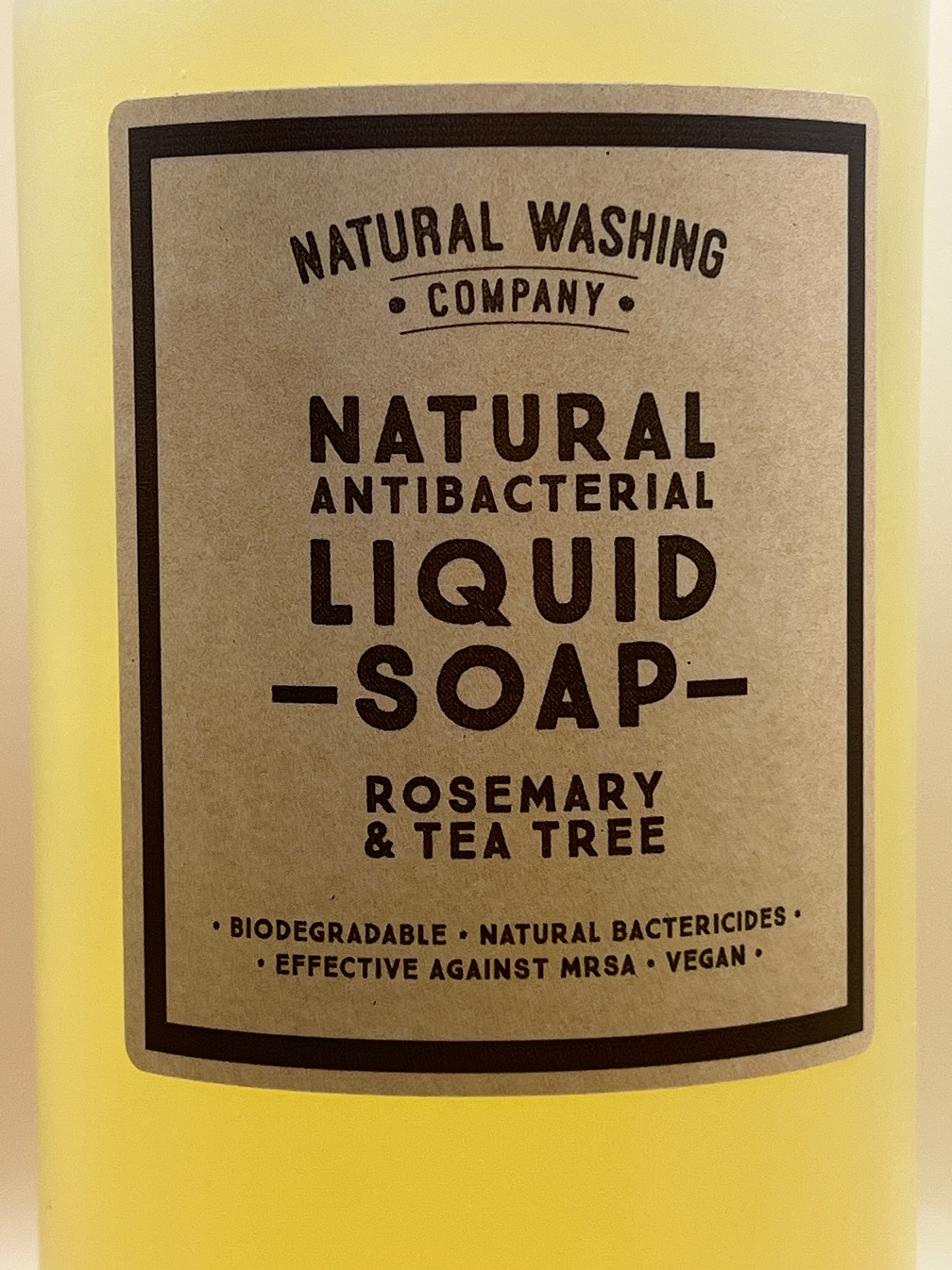 1 litre of Natural Antibacterial Liquid Soap - Rosemary & Tea Tree
