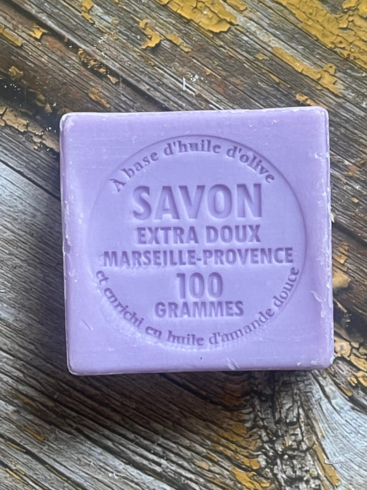 Lavender Marseille Soap, 72% Coconut, Olive and Almond Oil, 100g |  PALM FREE