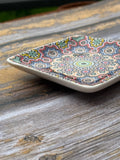 Multi-colour Mosaic Square Soap Dish-Bastide & Olivier-FrenchSoaps