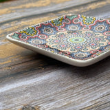 Multi-colour Mosaic Square Soap Dish-Bastide & Olivier-FrenchSoaps