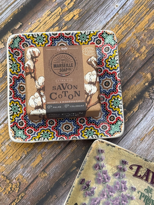 Multi-colour Mosaic Square Soap Dish