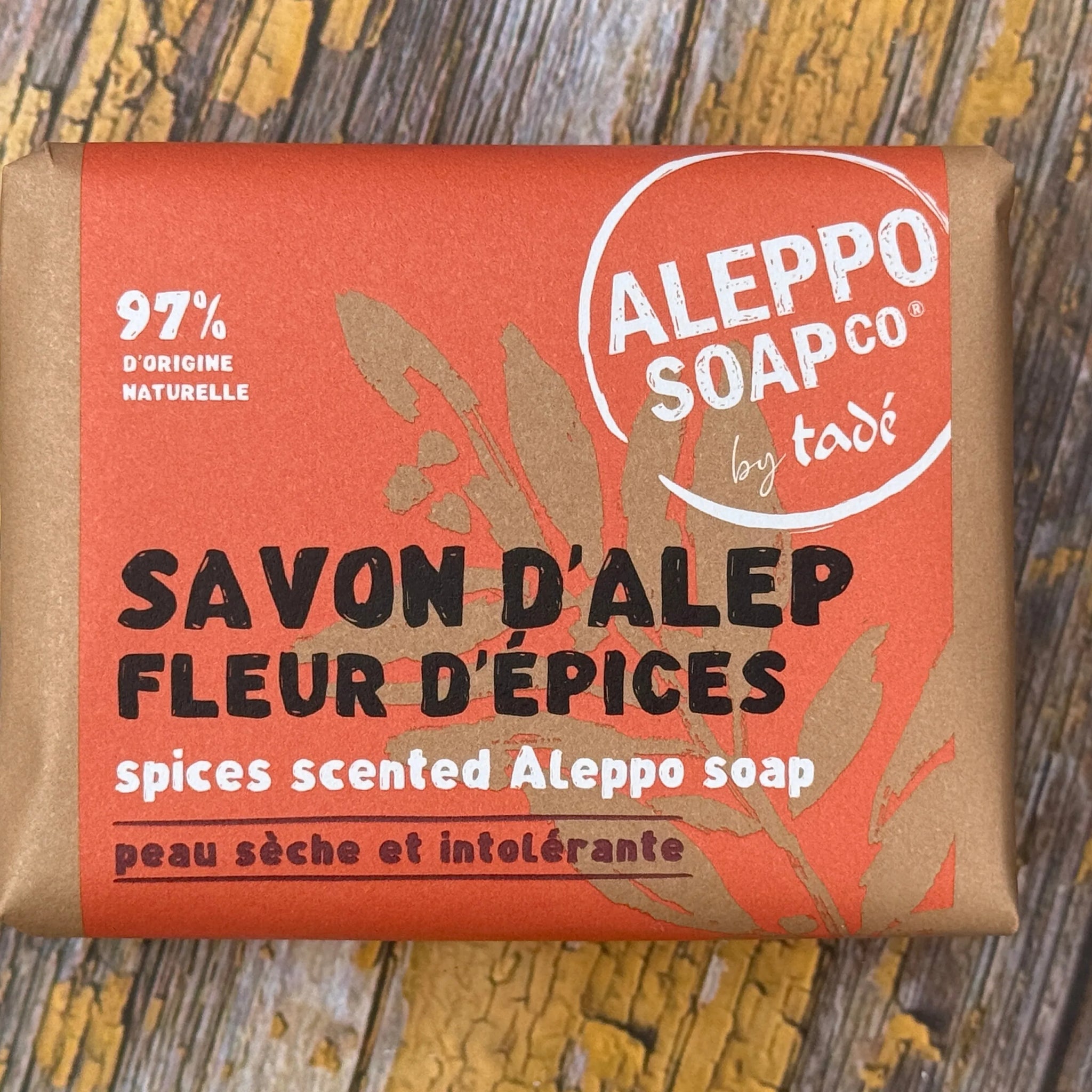 Fleur d'Épices Fragranced Aleppo Soap, for Dry and Intolerant Skin | 100g-TADÉ PAYS DU LEVANT-FrenchSoaps