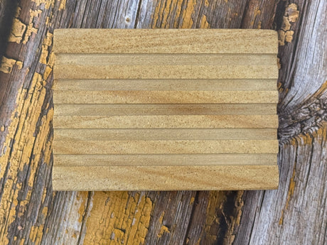 Sandstone-Marble Stoneware Soap Dish-TADÉ PAYS DU LEVANT-FrenchSoaps