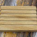 Sandstone-Marble Stoneware Soap Dish-TADÉ PAYS DU LEVANT-FrenchSoaps