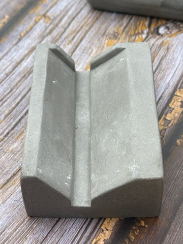 Upright Cement Soap Dish