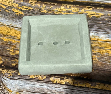 Square Cement Soap Dish-Bastide & Olivier-FrenchSoaps
