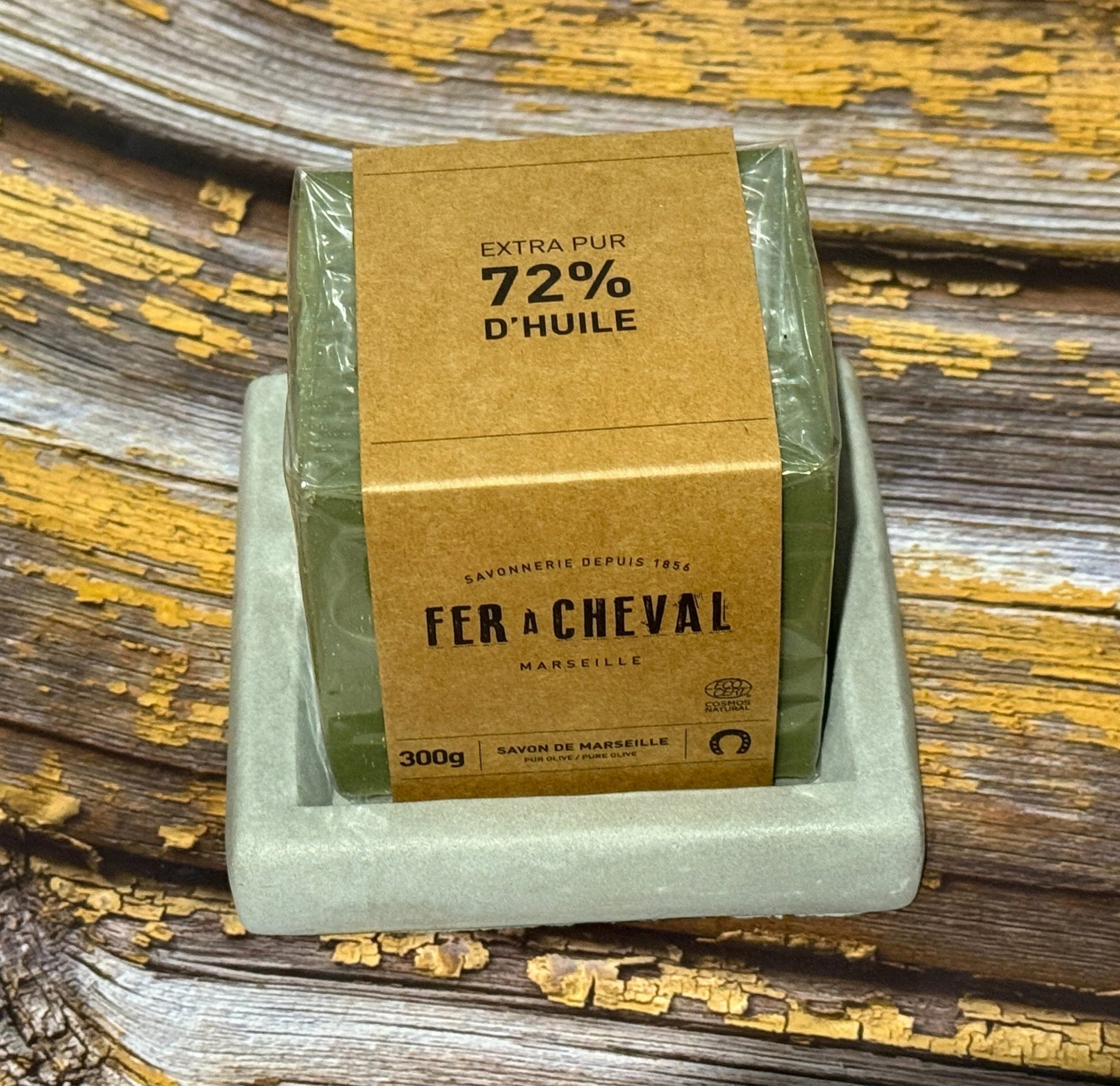 Square Cement Soap Dish-Bastide & Olivier-FrenchSoaps