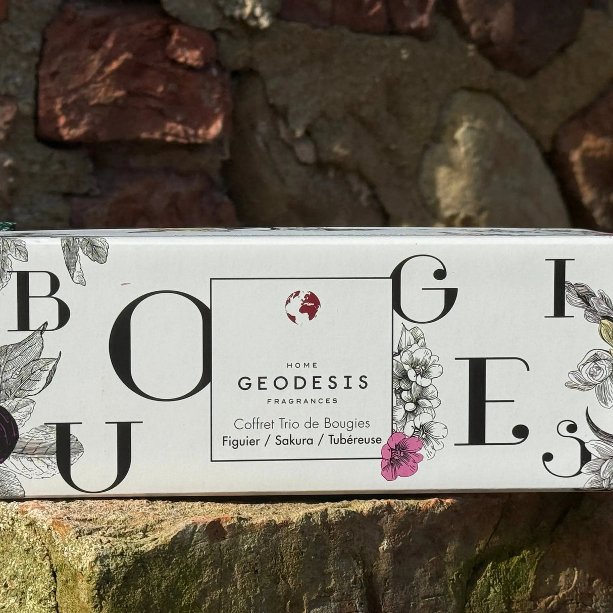Boxed Candle Trio: Fig, Tuberose, Sakura-GEODESIS-FrenchSoaps