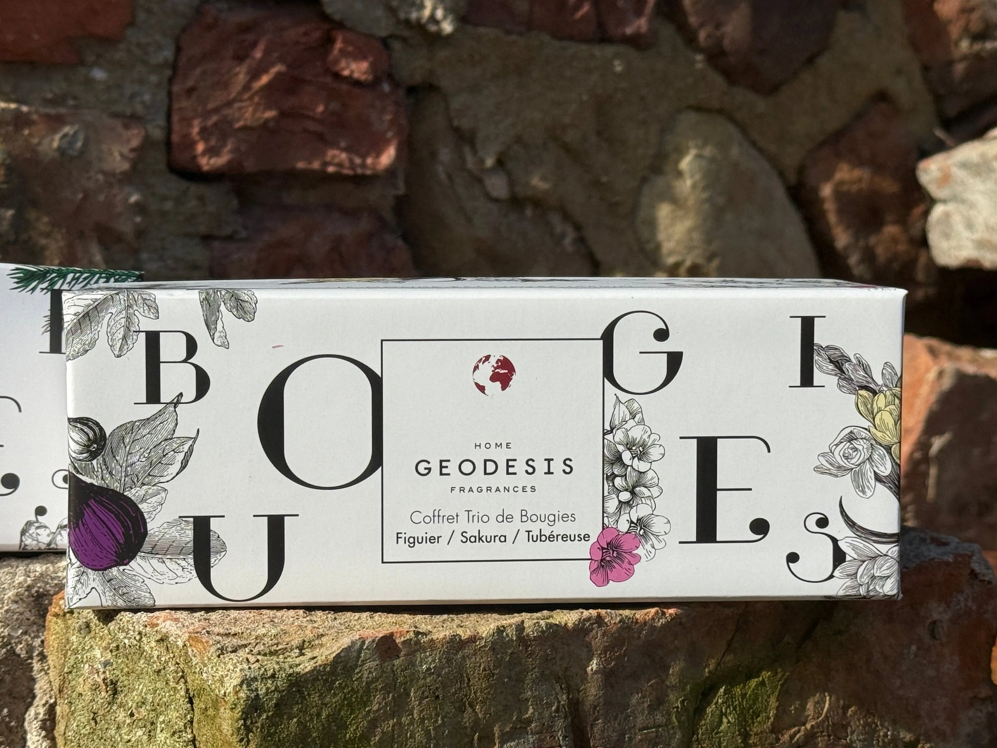 Boxed Candle Trio: Fig, Tuberose, Sakura-GEODESIS-FrenchSoaps