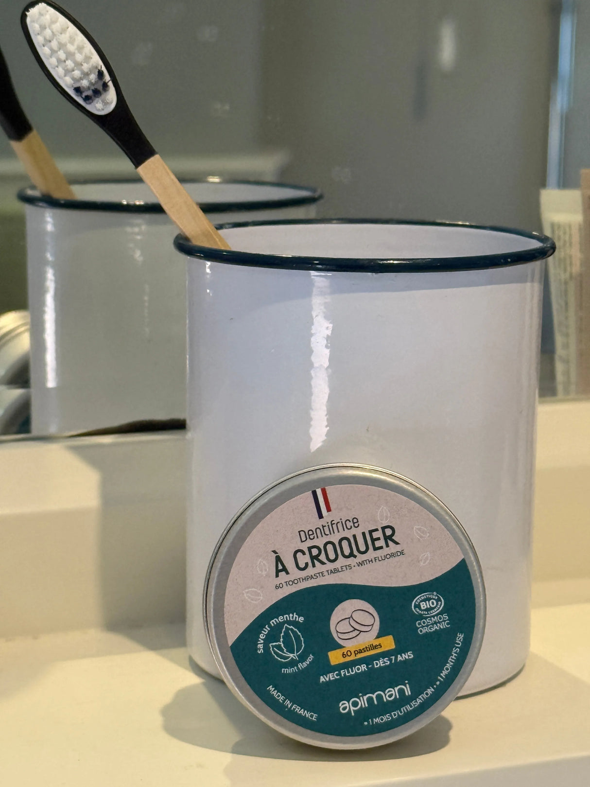 Organic Toothpaste Tablets with Flouride | Mint | 60 tablets