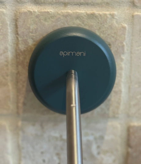 Marine Beechwood Soap holder against a tiled wall