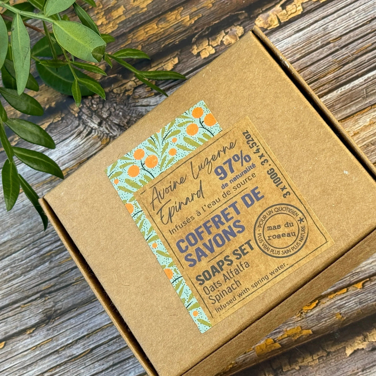 Botanical Soap Trio: Oat, Spinach & Alfalfa | 3 x 100g