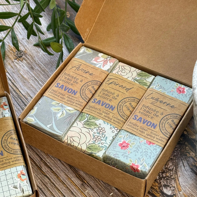 Botanical Soap Trio: Oat, Spinach & Alfalfa | 3 x 100g