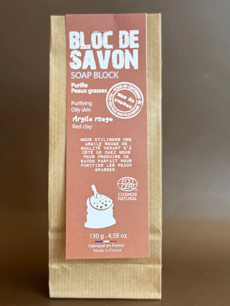 Red Clay Soap Purifying for Combination & Oily Skin - Unfragranced | 130g