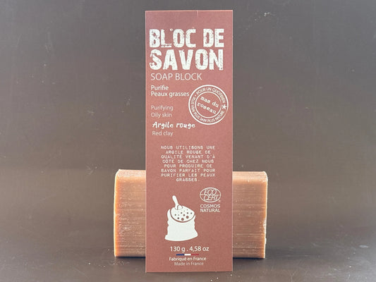 Red Clay Soap Purifying for Combination & Oily Skin - Unfragranced | 130g