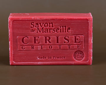 Morello Cherry Savon de Provence, enriched with Sweet Almond Oil | 100g