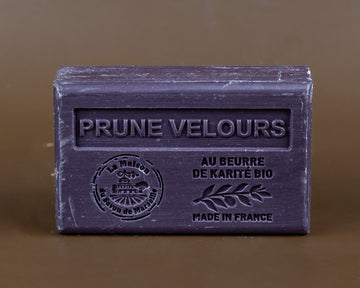Plum (Prune Velours) French Soap with Organic Shea Butter 125g