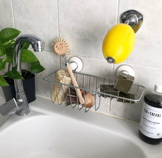 Provendi Lemon Rotating Wall Soap | Chrome Wall Arm
