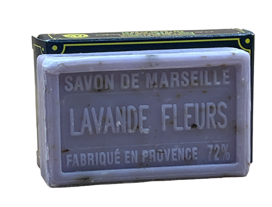 Lavender Flower, Exfoliating Marseille Soap with Shea Butter | 100g