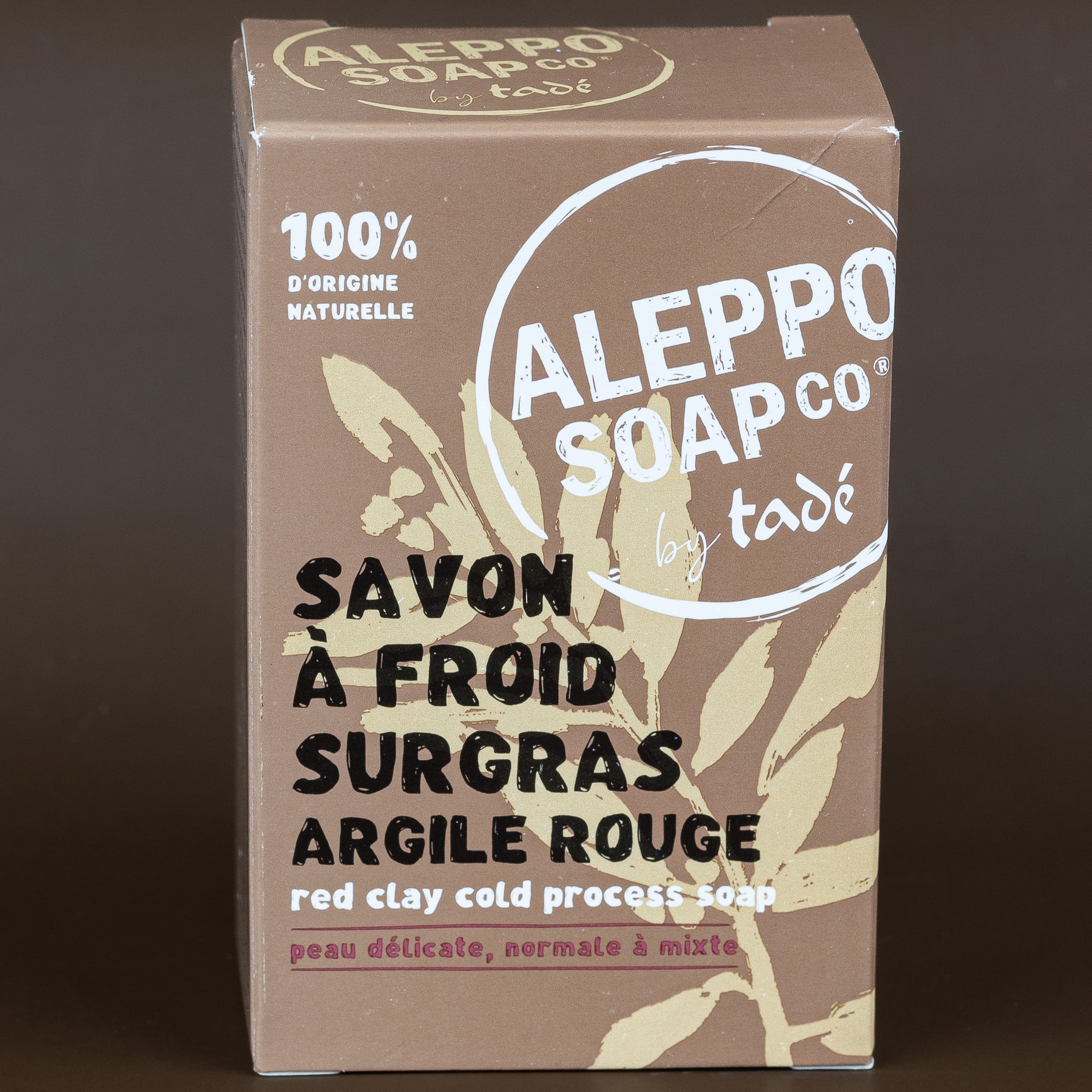 Aleppo Soap with Red Clay, for Fragile, Normal and Combination Skin | 150g