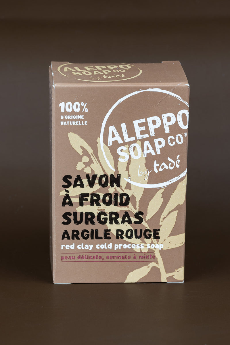 Aleppo Soap with Red Clay, for Fragile, Normal and Combination Skin | 150g