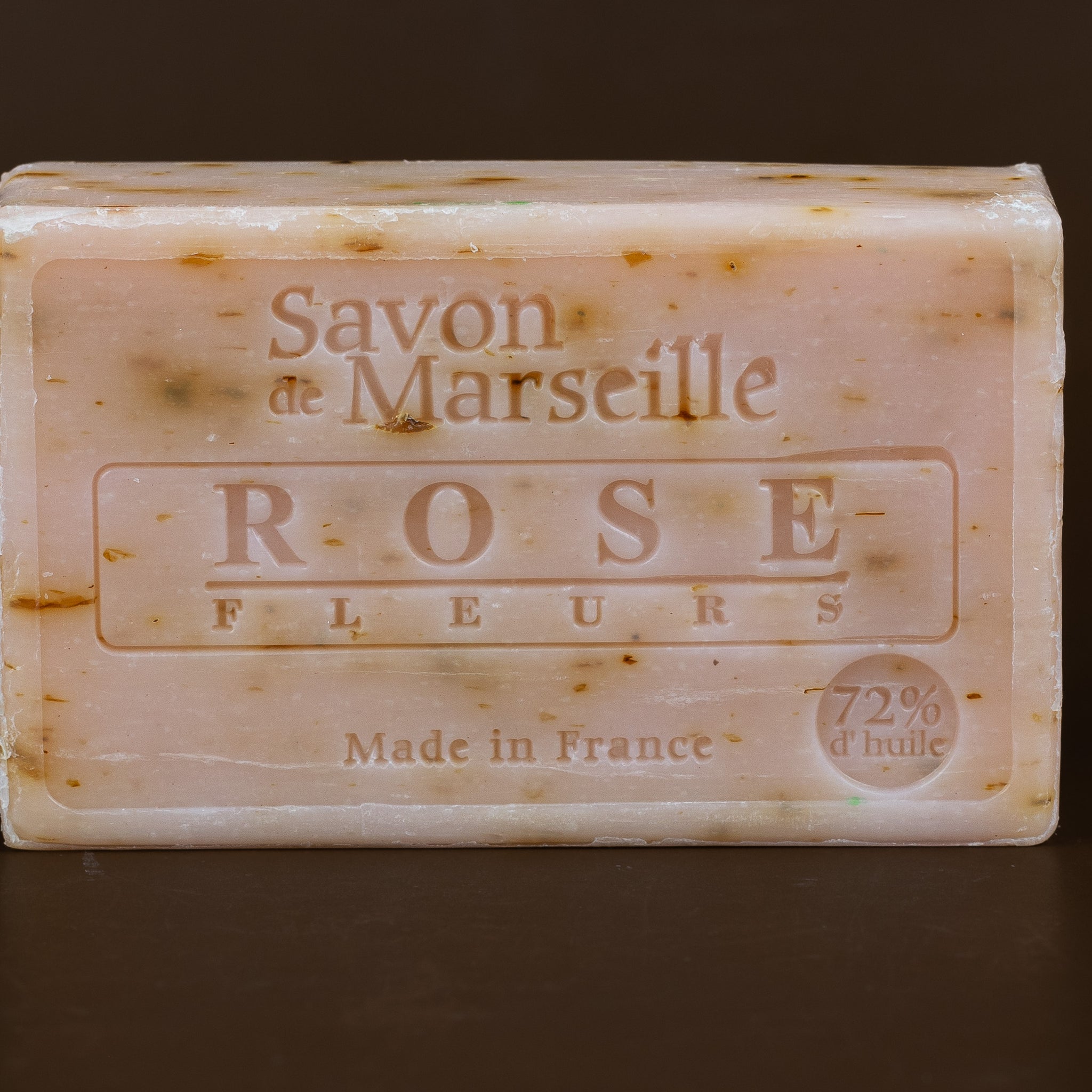 Rose Flower Savon de Provence, enriched with Rose Petals & Sweet Almond Oil | 100g