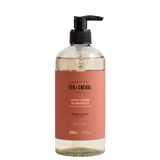 Bottle of Fx Cheval liquid soap with a pump on a white background