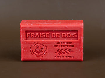 Strawberry French Soap with Organic Shea Butter, 125g