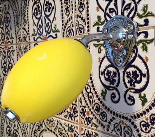 Lemon Rotating Wall Soap - Chrome Wall Arm, by PROVENDI