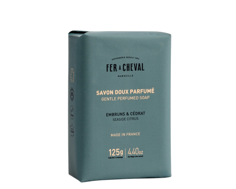 Fer + Cheval soap bar on a white background