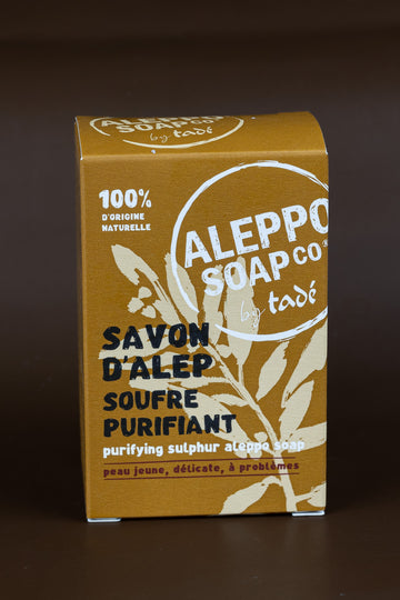 Aleppo Soap with Sulphur, for young, sensitive & problem Skin | 150g